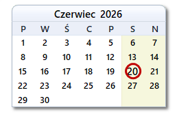 Dzisiejsza data