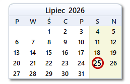 Dzisiejsza data