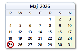 Dzisiejsza data