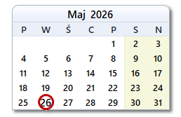 Dzisiejsza data