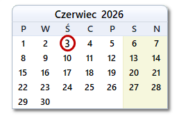 Dzisiejsza data