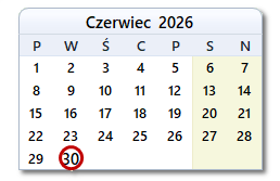 Dzisiejsza data