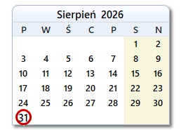 Dzisiejsza data