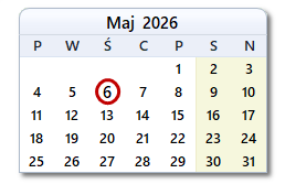 Dzisiejsza data
