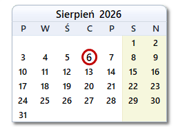 Dzisiejsza data
