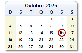 Data de hoje