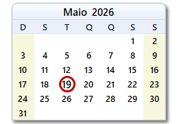 Data de hoje
