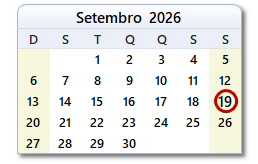 Data de hoje
