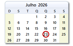 Data de hoje