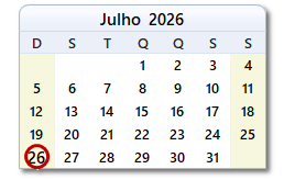 Data de hoje
