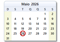 Data de hoje
