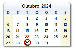 Data de hoje