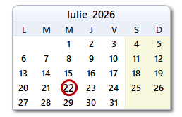 Data de azi