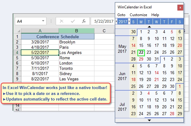 Nauwgezet daar ben ik het mee eens cijfer Free Excel pop-up calendar & Excel date picker