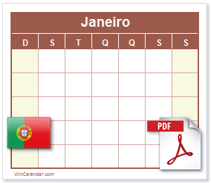 Calendário PDF Portugal